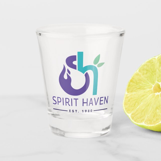 Verre A Shot Spirit Haven Logo Shot Glass (Devant)