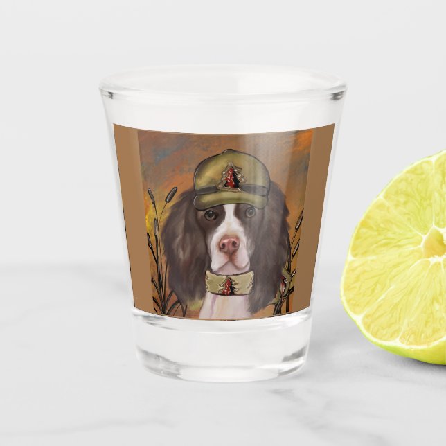 Verre A Shot Springer Spaniel Anglais  (Devant)