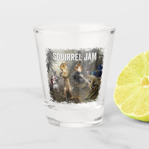 Verre A Shot Squirrel Jam - drôle de groupe de rock
