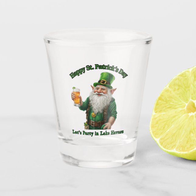 Verre A Shot St. Patrick's Day au lac Havasu, Az. (Devant)