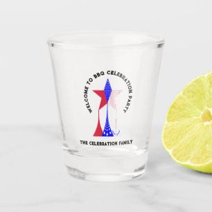 Verre A Shot Stars et rayures Patriot