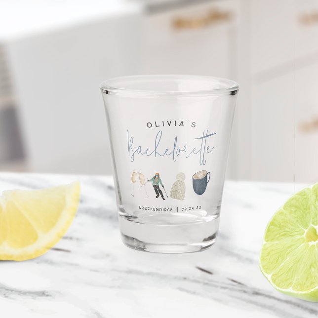 Verre A Shot Station de ski en hiver SPersonalized EVJF (Créateur téléchargé)