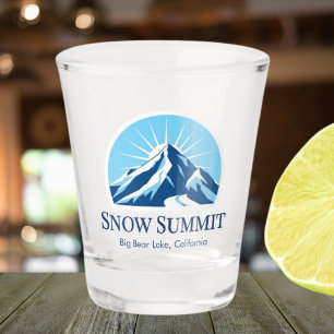 Verre A Shot Station de ski Snow Summit Californie souvenir