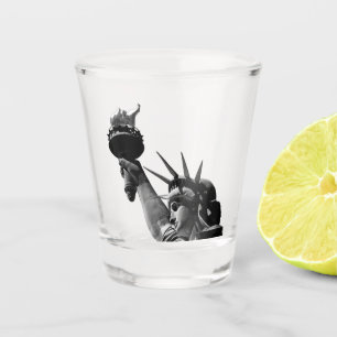 Verre A Shot Statue de la Liberté Noir & Blanc