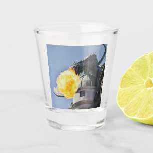 Verre A Shot Statue du Dragon de Respiration