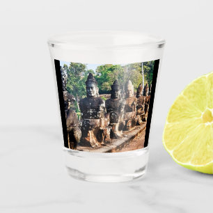 Verre A Shot Statues de dieux d'Angkor Thom 