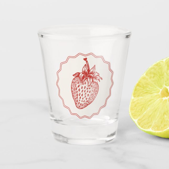 Verre A Shot Strawberry (Devant)