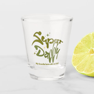 Verre A Shot Super Papa Héros pour les Enfants