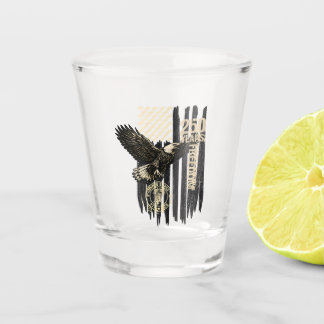 Verre A Shot Sur le dos aigle et drapeau 250 ans 1776-2026 250e