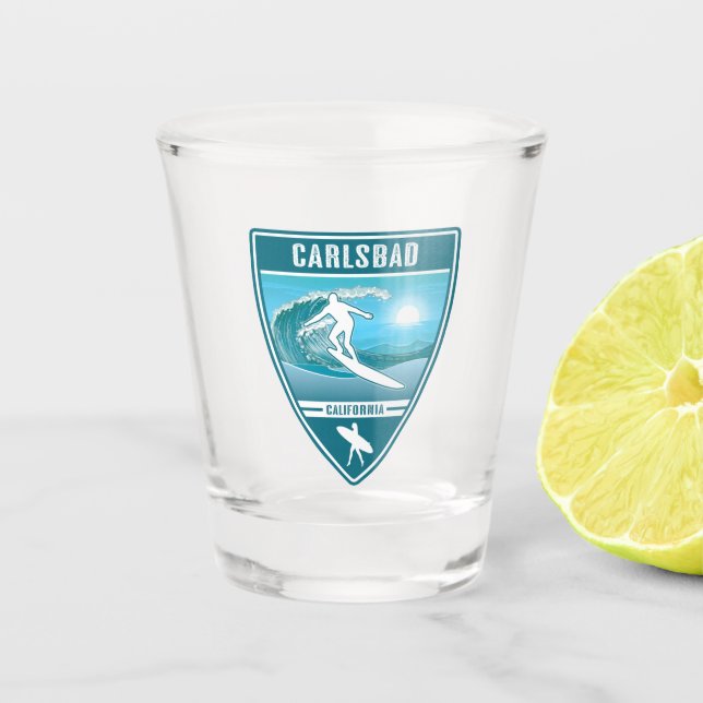 Verre A Shot Surf Carlsbad Californie (Devant)