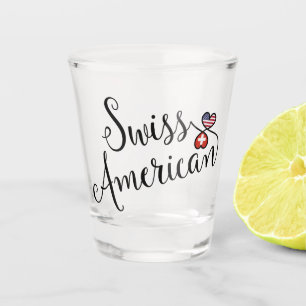 Verre A Shot Swiss American Entwins Hearts
