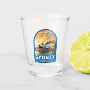 Verre A Shot Sydney Australia Travel Art Vintage