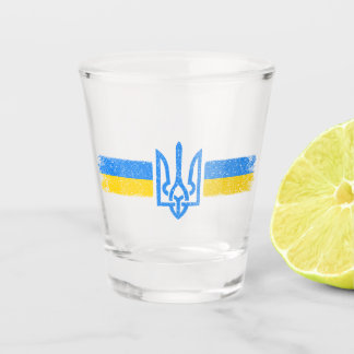 Verre A Shot SYMBOLE DU Drapeau Ukraine