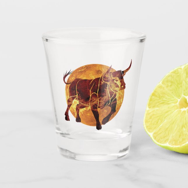Verre A Shot SYMBOLE Zodiaque Taurus (Devant)