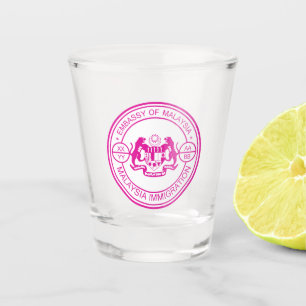 Verre A Shot Tampon des passeports malaisiens