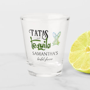 Verre A Shot Tatas & Tequila Fête des mariées moderne Fiesta Pa