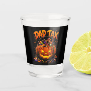 Verre A Shot Taxe Papa Drôle Halloween Citrouille