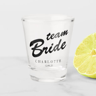 Verre A Shot Team Bride Bachelorette Party Personnalisé