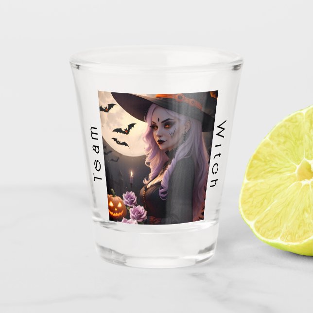 Verre A Shot Team Witch Halloween Spirit Party Jeux (Devant)