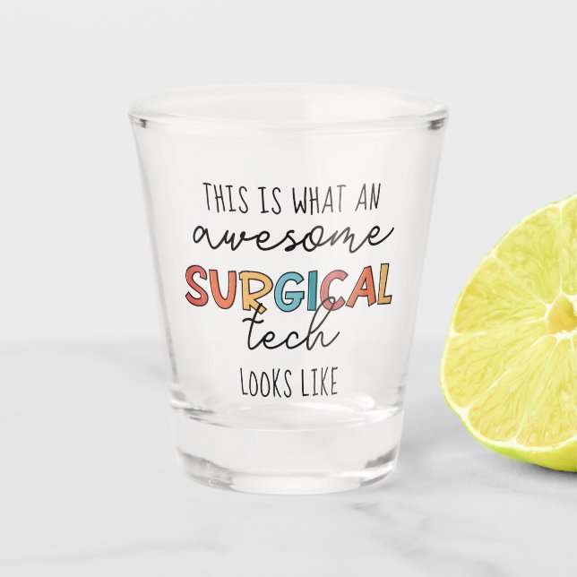 Verre A Shot Technologue Chirurgiste Drôle Chirurgie OU Cadeaux (Devant)
