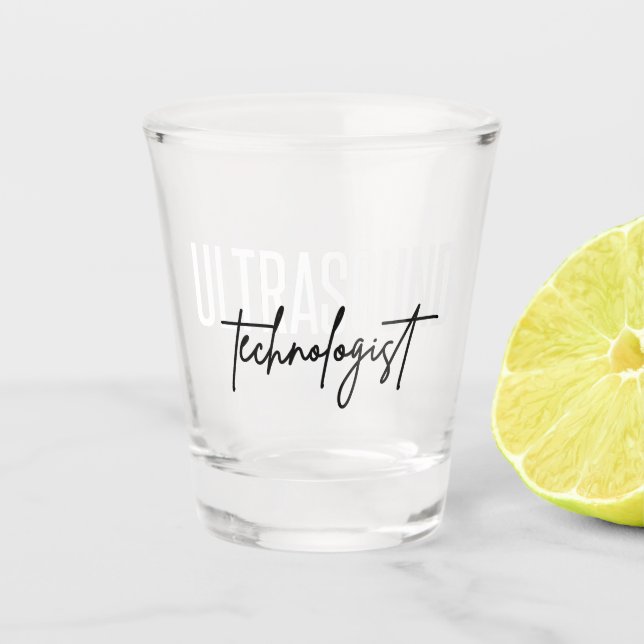 Verre A Shot Technologue d'Ultrasound | Cadeaux techniques ultr (Devant)