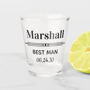 Verre A Shot Témoins de mariage personnalisés