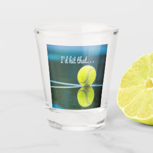 Verre A Shot Tennis-ball je frappais ce cadeau drôle
