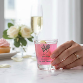 Verre A Shot Tennis Dernier Swing avant la Bachelorette de l'An