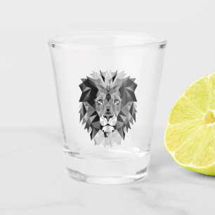 Verre A Shot Tête de lion géométrique Cool