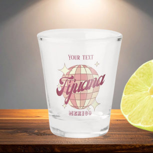 Verre A Shot Tijuana Mexique Retro Vintage Party boissons