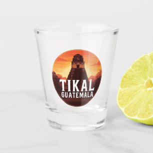 Verre A Shot Tikal Guatemala Sunset Travel