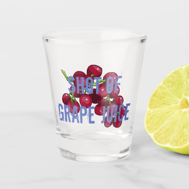 Verre A Shot Tir de jus de raisin (Devant)