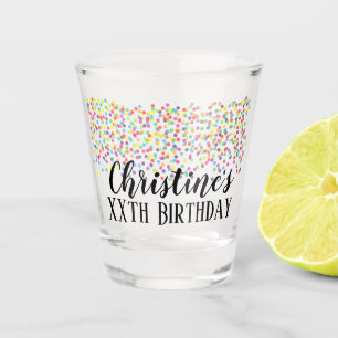 Verre A Shot Tir fait sur commande de faveur d'anniversaire de