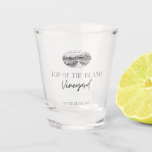 Top of the Island Winery shot Verre