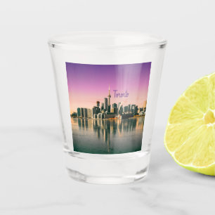 Verre A Shot Toronto Capitale de l'Ontario Canada City Skyline