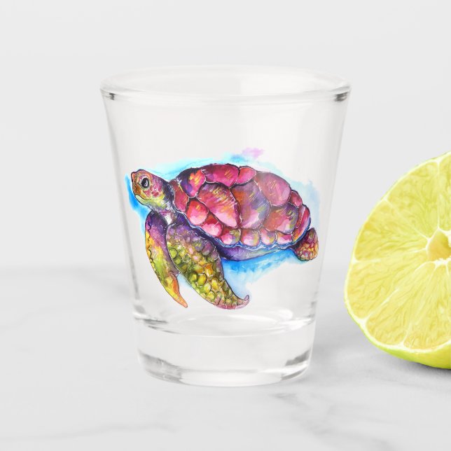 Verre A Shot Tortue de mer (Devant)