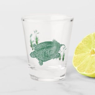 Verre A Shot Tortue de mer verte