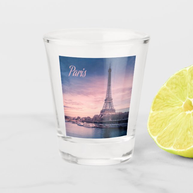 Verre A Shot Tour de Paris France (Devant)