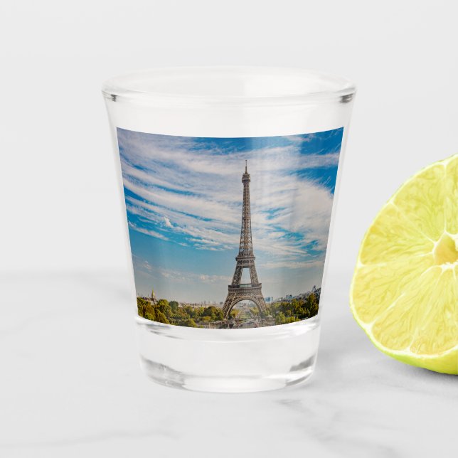 Verre A Shot Tour Eiffel à Paris (Devant)