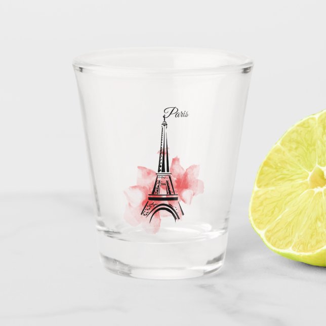 Verre A Shot Tour Eiffel Paris romantique (Devant)