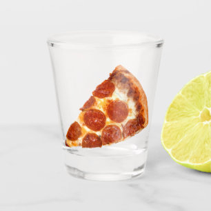 Verre A Shot Tranche de pizza pepperoni classique de SlipperyJo