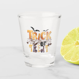 Verre A Shot Tricoter ou traiter Moderne Orange Script Personna