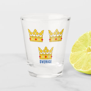 Verre A Shot Trois Couronnes suédoises