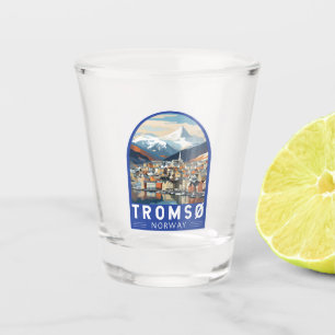 Verre A Shot Tromso Norvège Travel Art Vintage