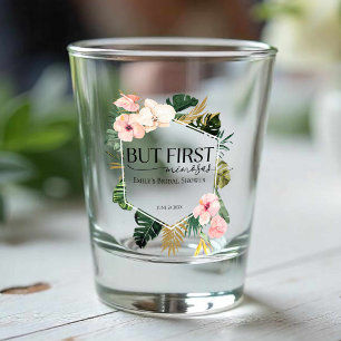 Verre A Shot Tropical Floral Mais D'abord Mimosas Baby Show