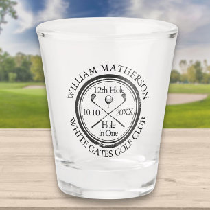 Verre A Shot Trou de golf en un personnalisé