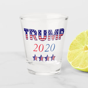 Verre A Shot Trump patriotique américain 2020