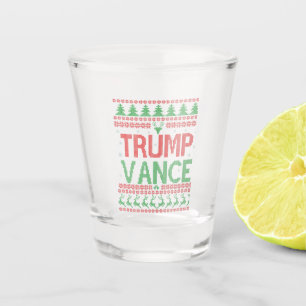 Verre A Shot Trump Vance Républicain Moche Noël Sweater Noël