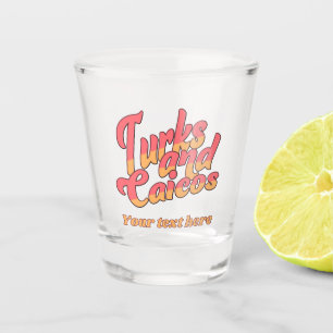 Verre A Shot Turcs et Caicos personnalisés
