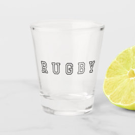 Verre A Shot Typographie du rugby
